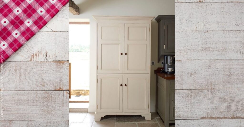 Freestanding pantry handmade cabinet.