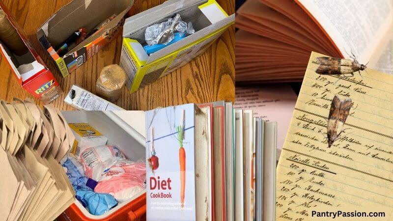 Places where pantry moths can lay eggs.