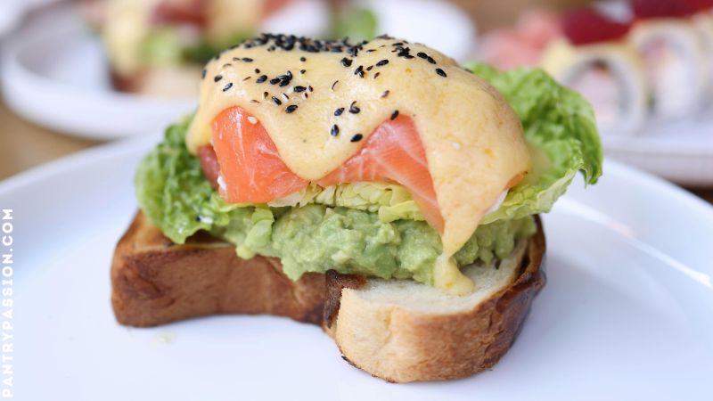 salmon and avocado toast